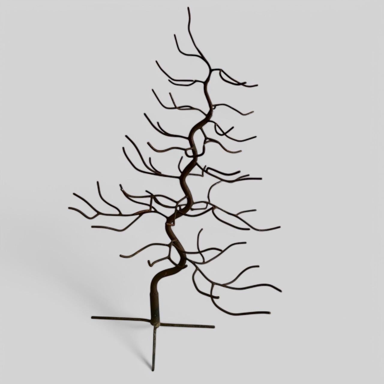 Ferro Grande scultura di albero da giardino in ferro forgiato a mano in vendita