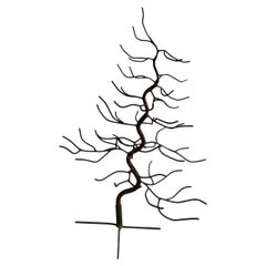Large Hand Forged Iron Garden Tree Sculpture