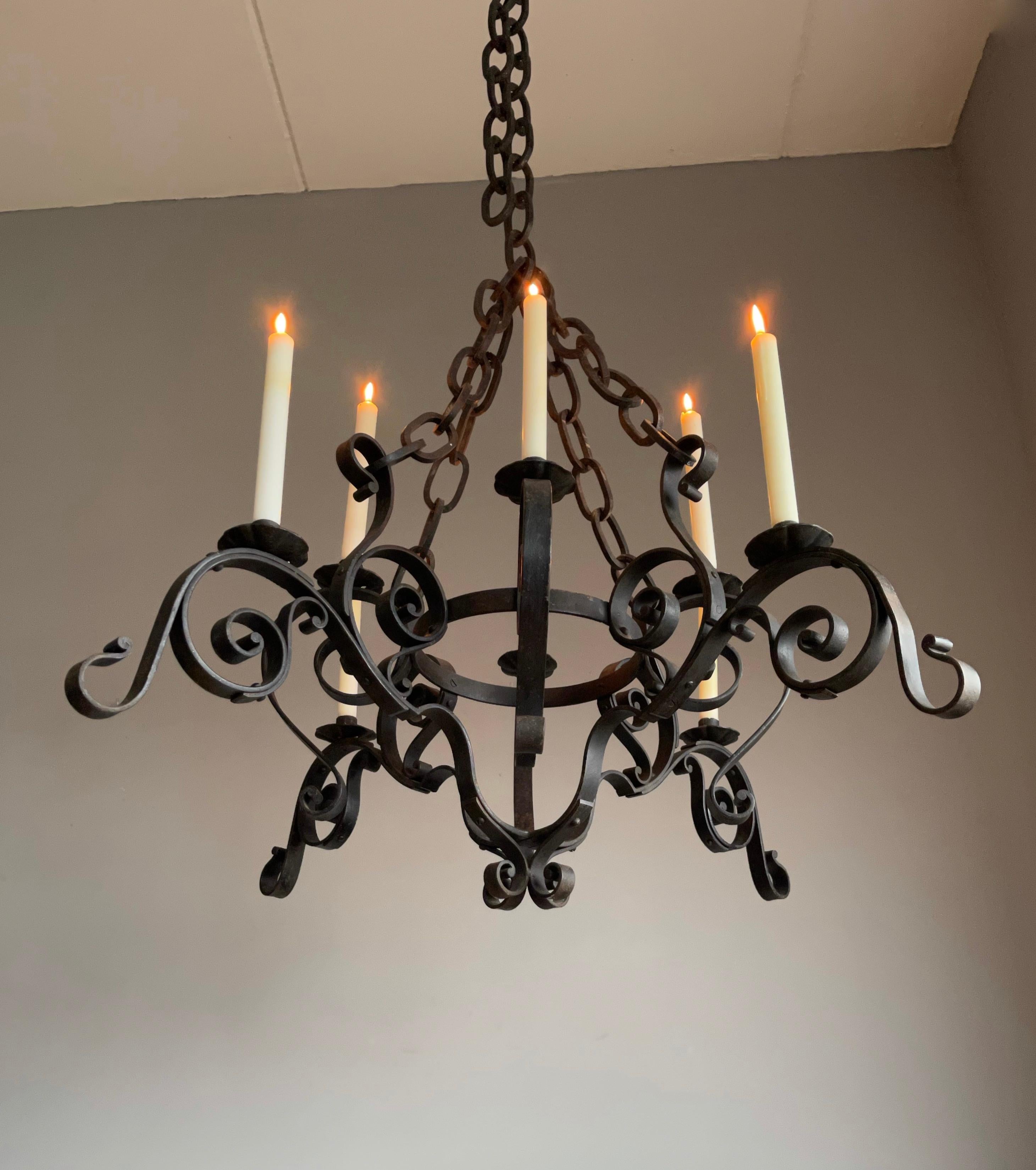 ornate iron candle chandeliers