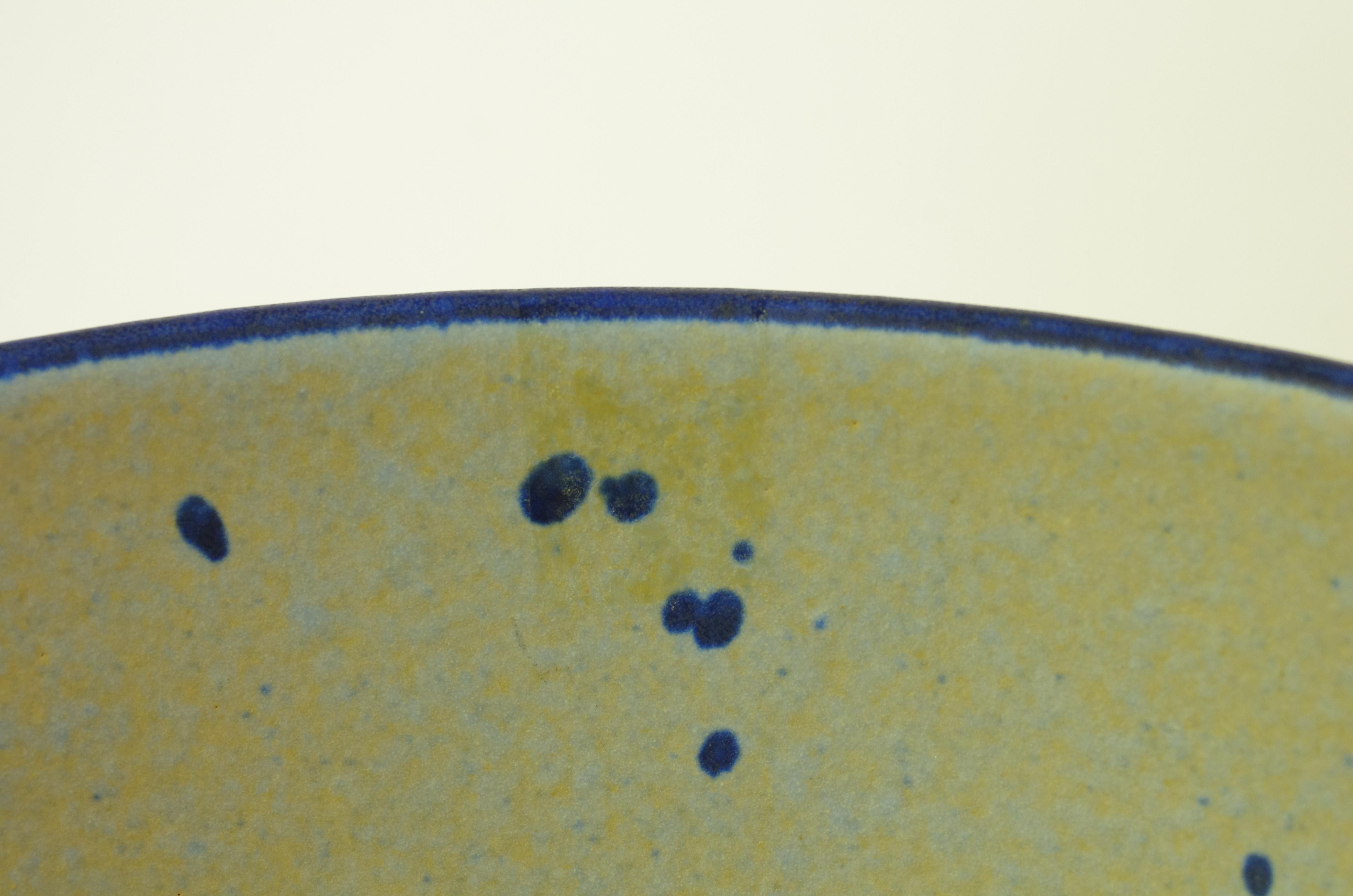 Ciotola grande smaltata a mano di Lisa Larson per Gustavsberg K.K., Svezia, anni '80 in vendita 7
