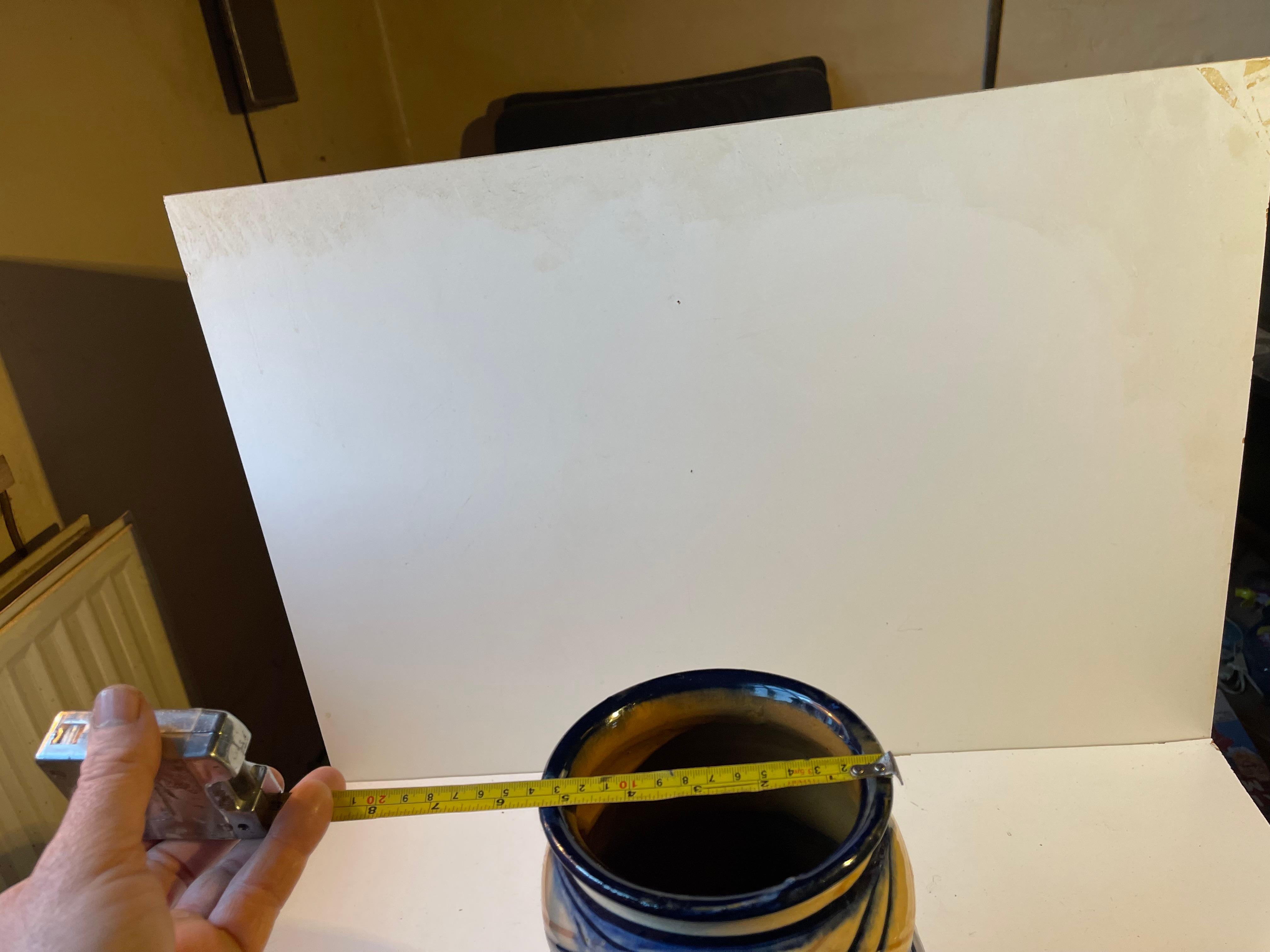 Grande vaso danese Art Nouveau smaltato a mano di Danico, anni '20 in vendita 2