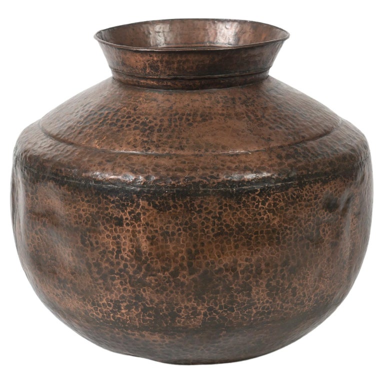 Photo inspiration: Hand Hammered Metal Planters Reference: Large Hand Hammered Copper Planter Cachepot For Sale At 1Stdibs