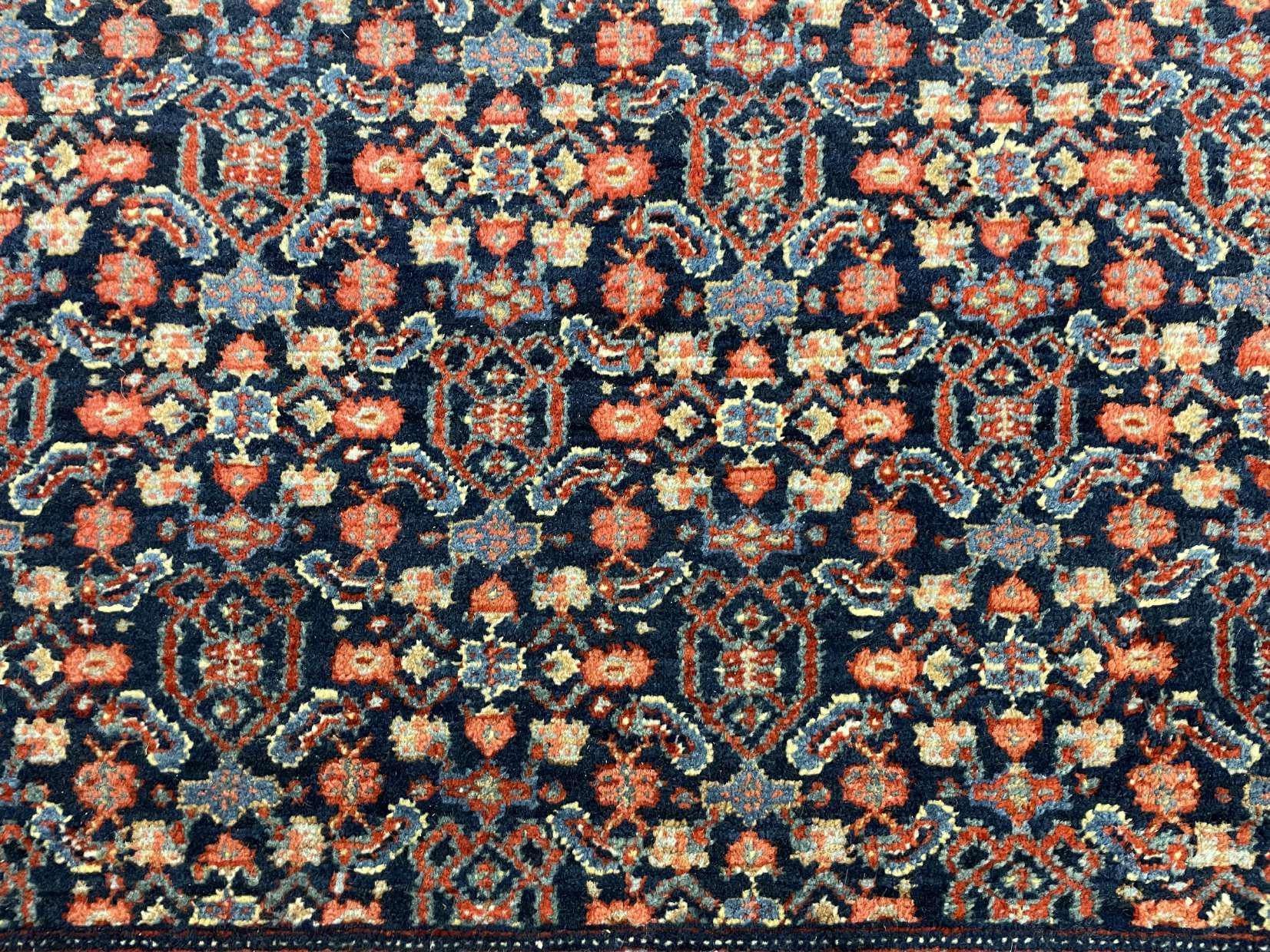 Großer handgeknüpfter kurdischer Bidjar-Teppich, Westasien, Rostwolle Wohnzimmerteppich im Angebot 8