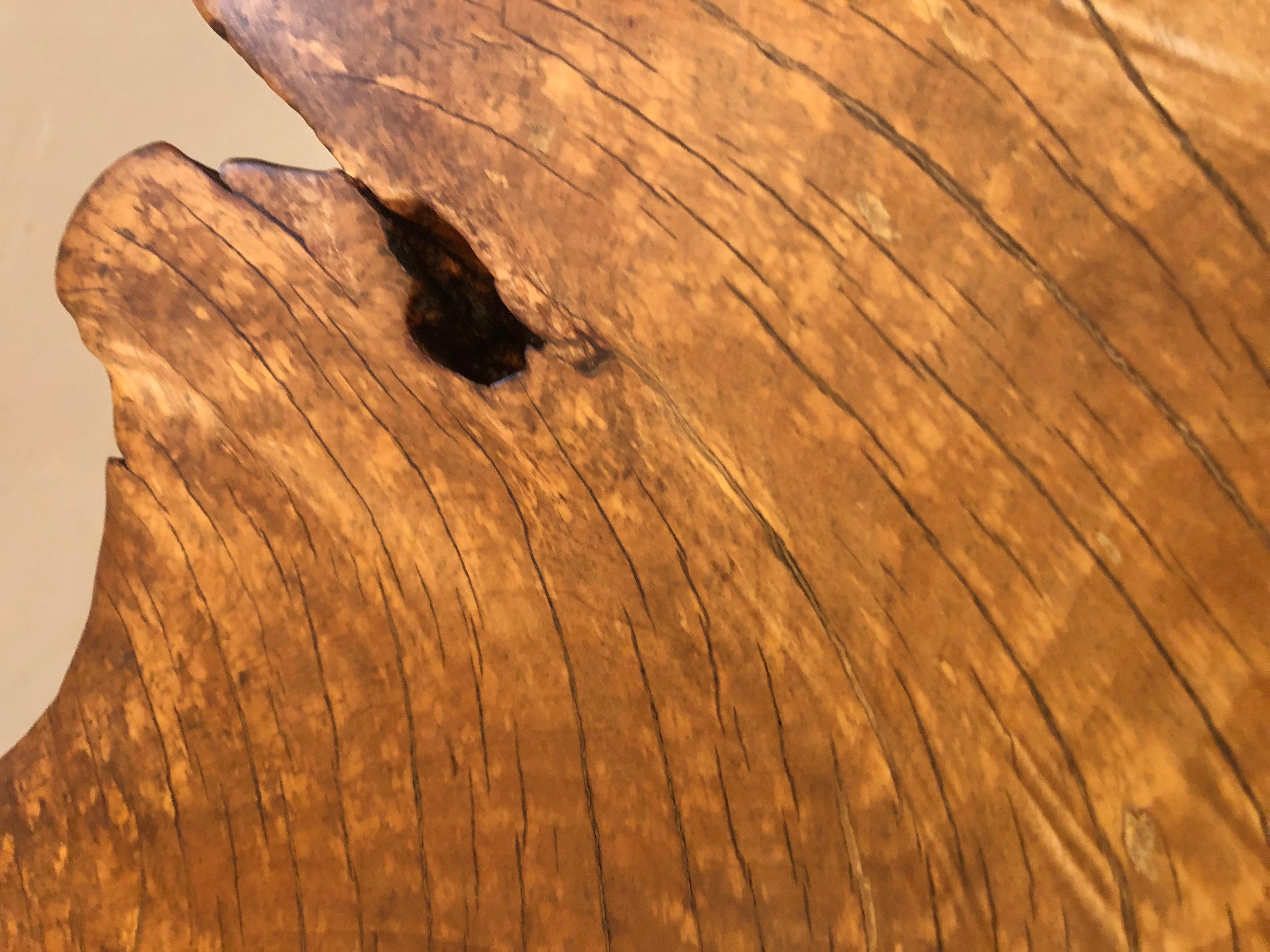 Grande table basse en érable moderne organique en forme d'amibe, fabriquée à la main en vente 9