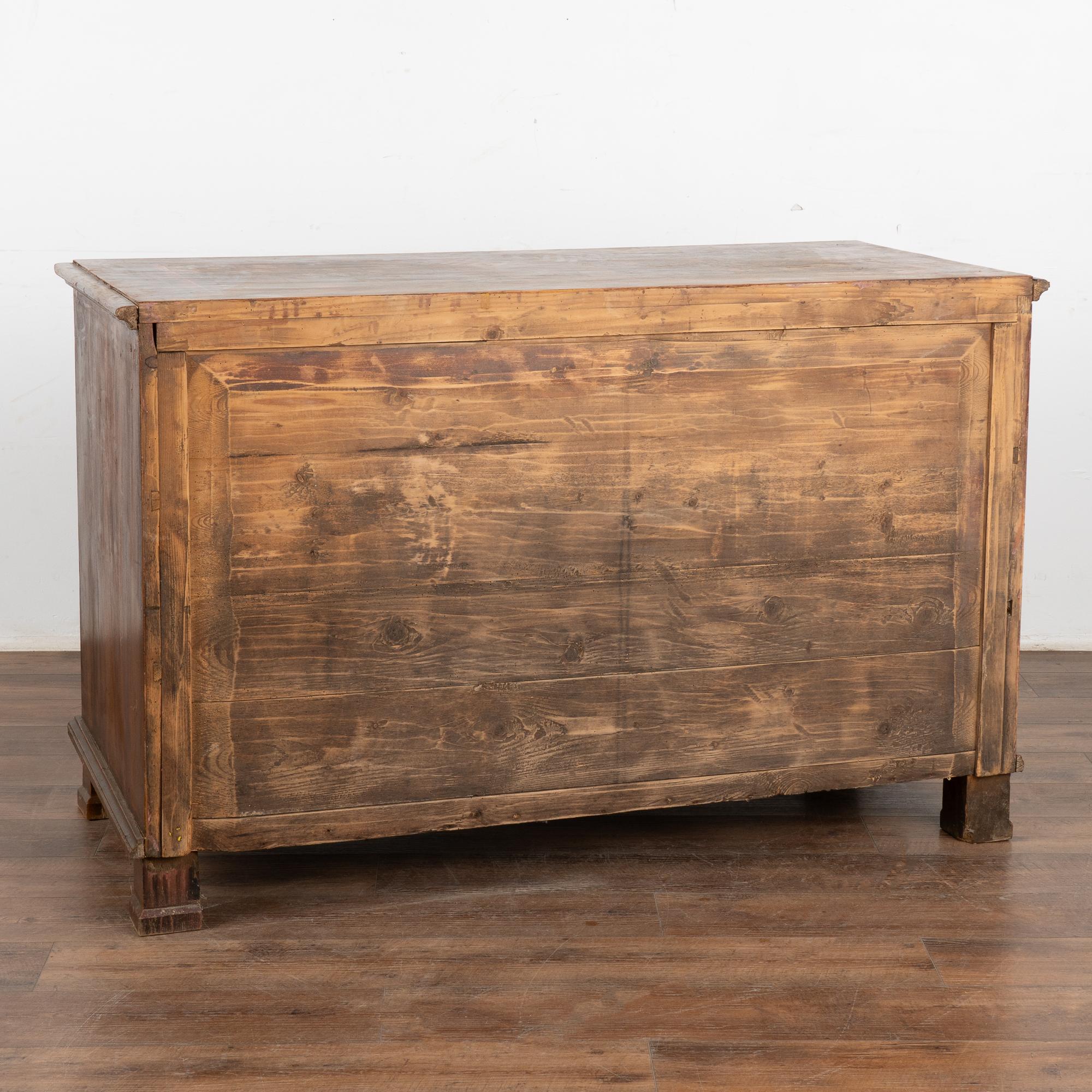 Large Hand Painted Blanket Chest of Three Drawers, Hungary dated 1872 6