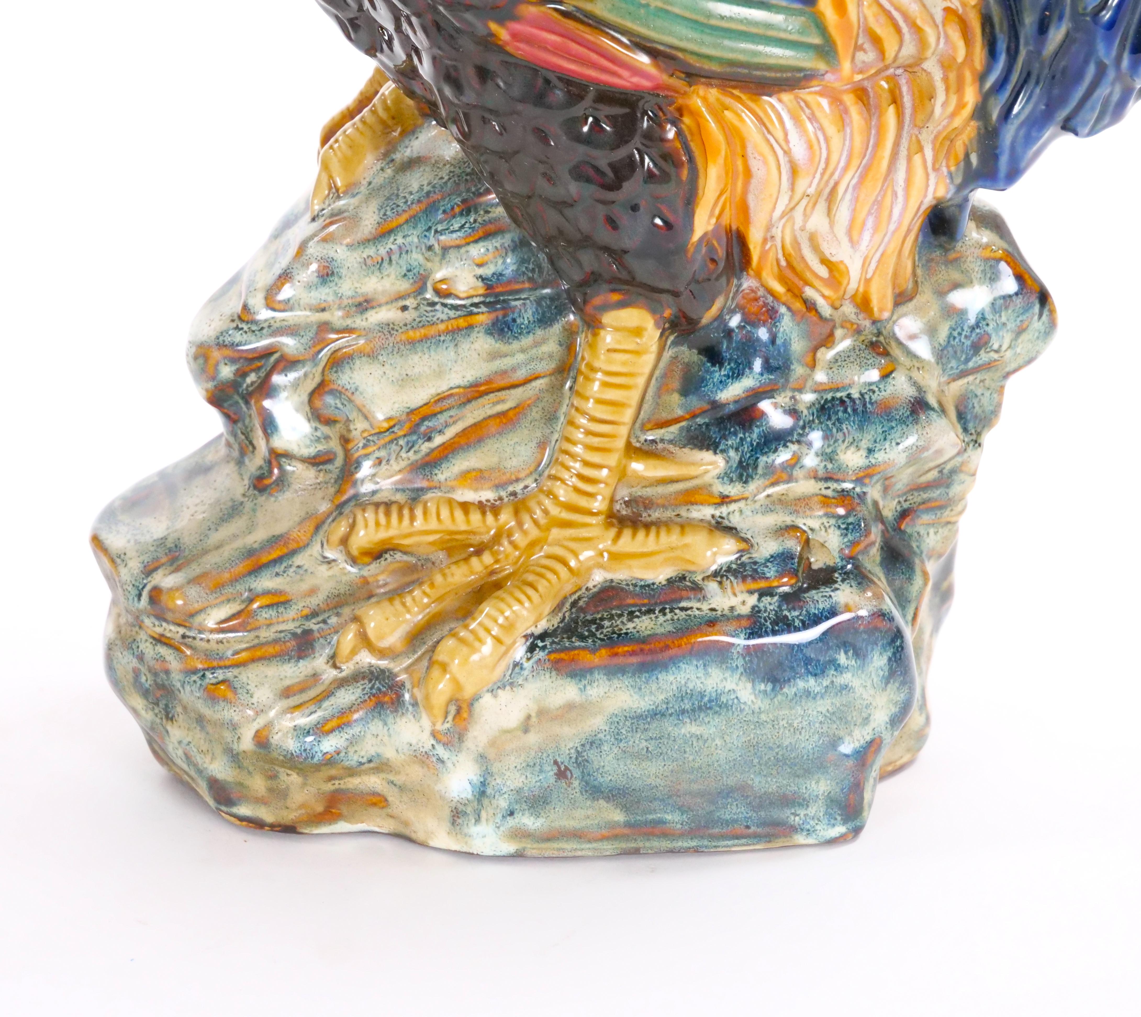Gran Vajilla de Porcelana Inglesa Pintada a Mano y Decorada Gallo Decorativo en venta 3