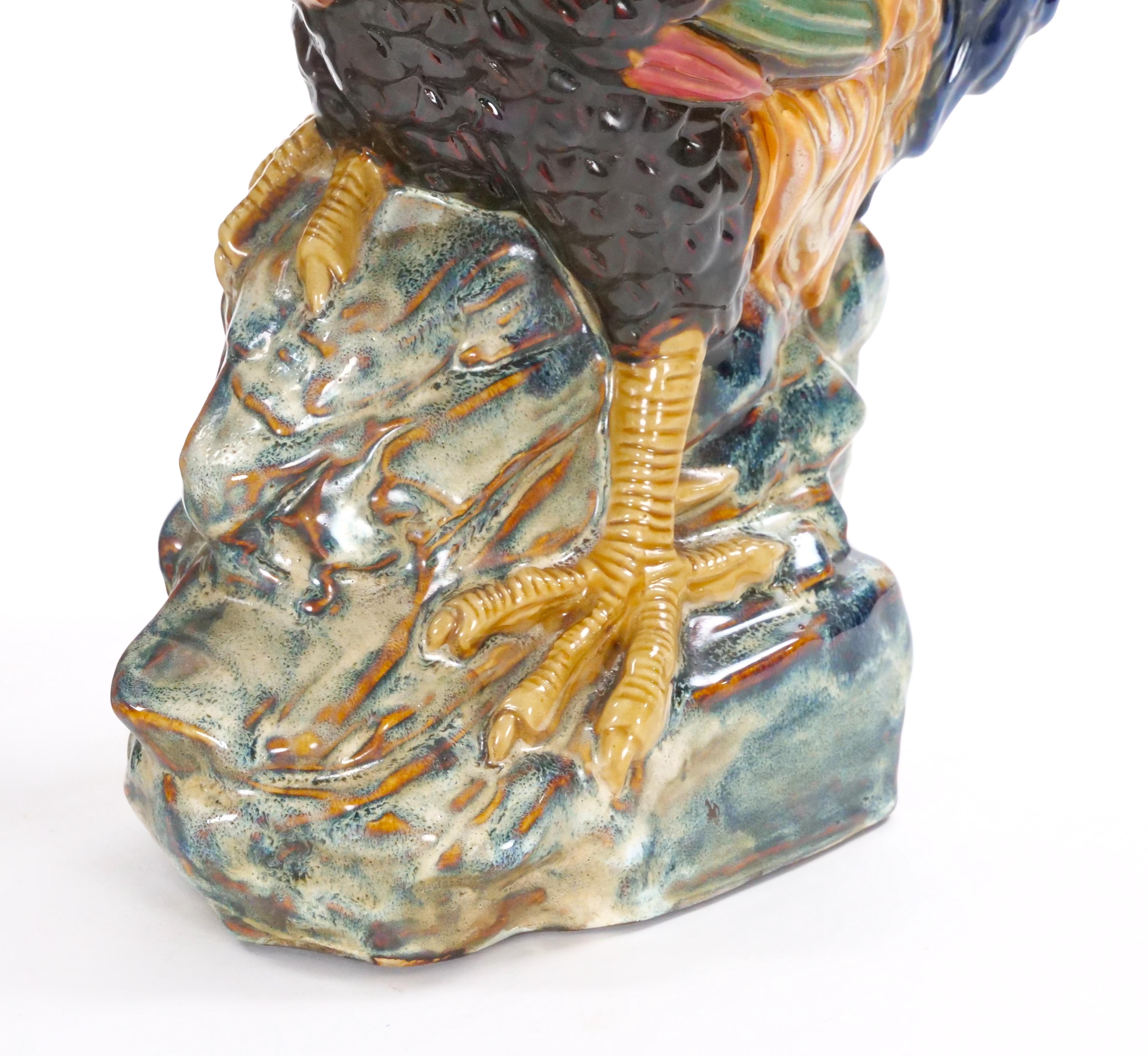 Gran Vajilla de Porcelana Inglesa Pintada a Mano y Decorada Gallo Decorativo en venta 1
