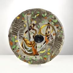 Large Hand-Painted Gien Rambouillet Hunting Theme Ceramic Serving Platter