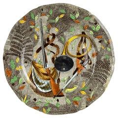 Large Hand-Painted Gien Rambouillet Hunting Theme Ceramic Serving Platter