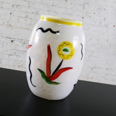 Große handbemalte Kosta Boda Atelier-Vase Ulrica Hydman-Vallien, limitierte Auflage