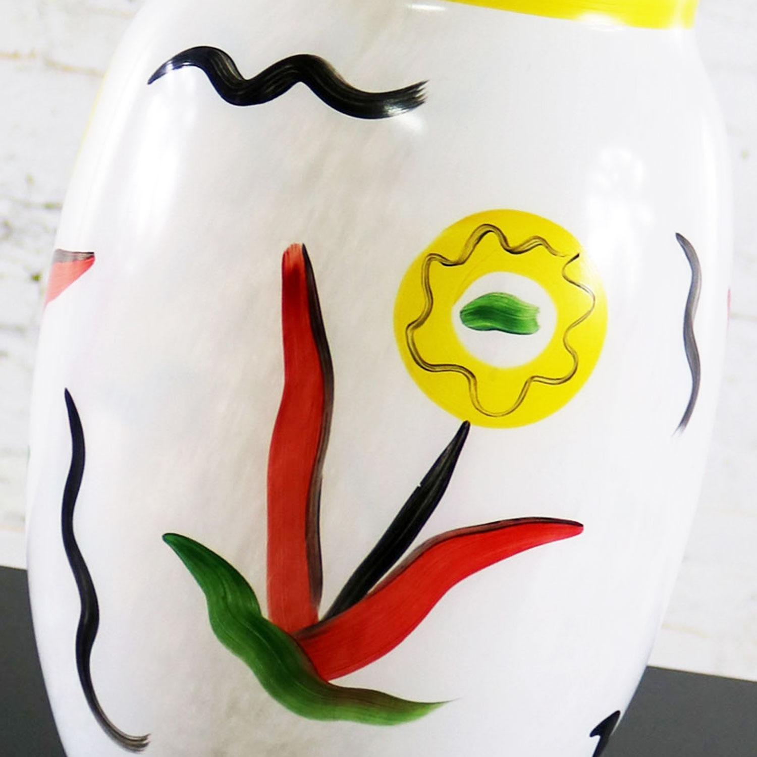 kosta boda hand painted vase