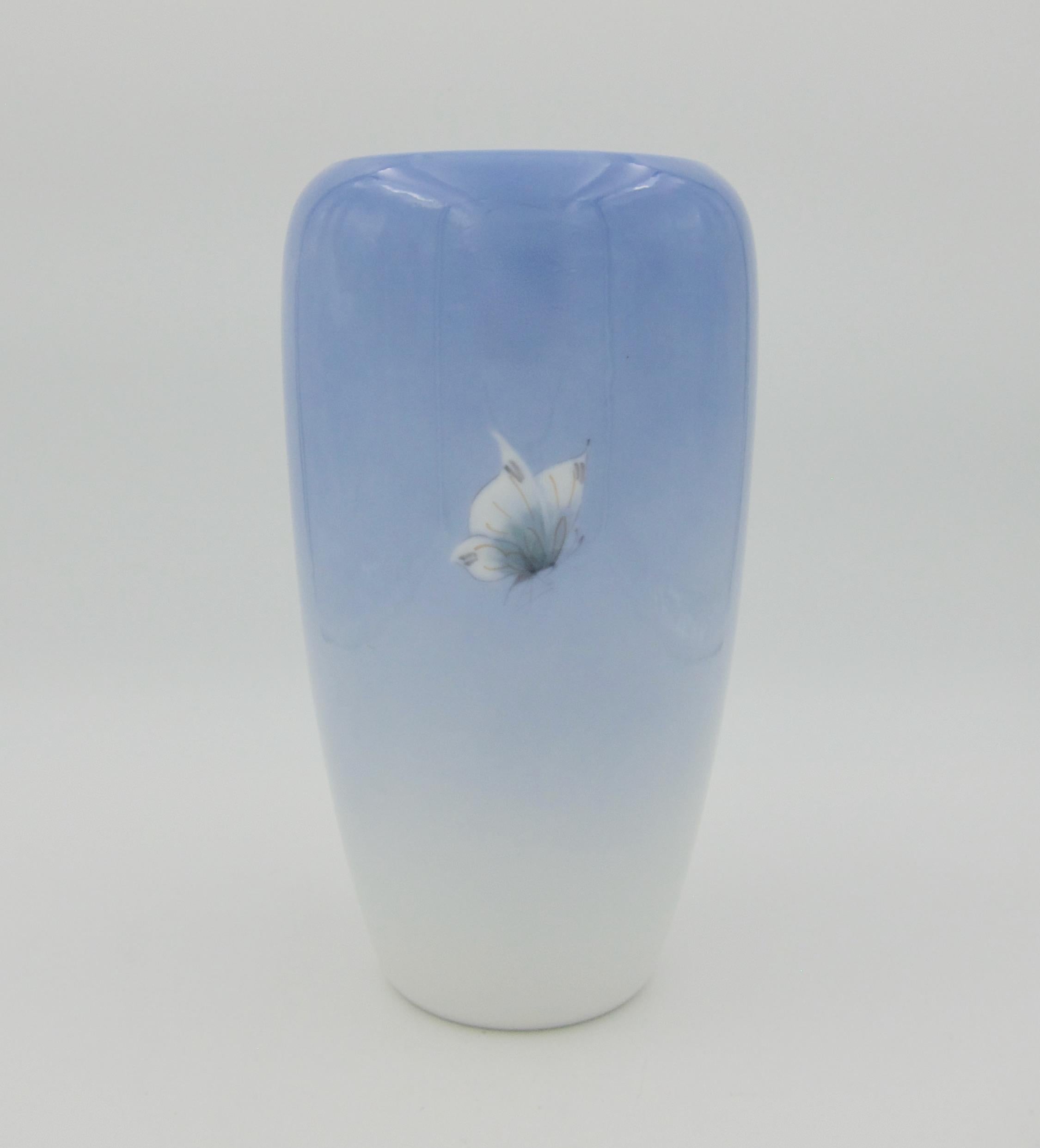 Glazed Large Hand-Painted Porcelain Vase from Royal Copenhagen, 1962