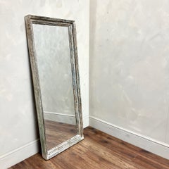 Large Hand Painted Teak Mirror