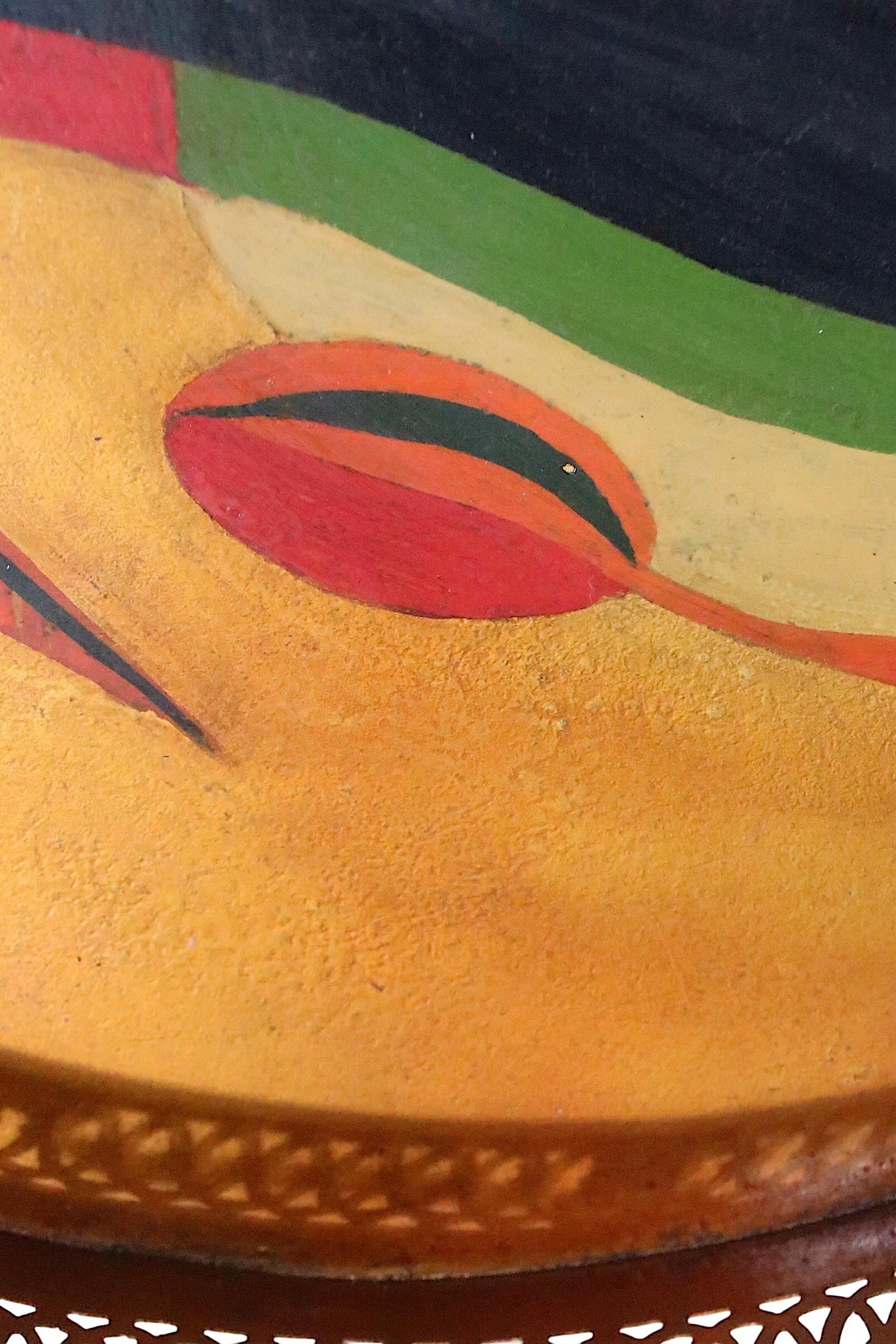 Large Hand Painted Tray by Georges Briard In Good Condition For Sale In New York, NY