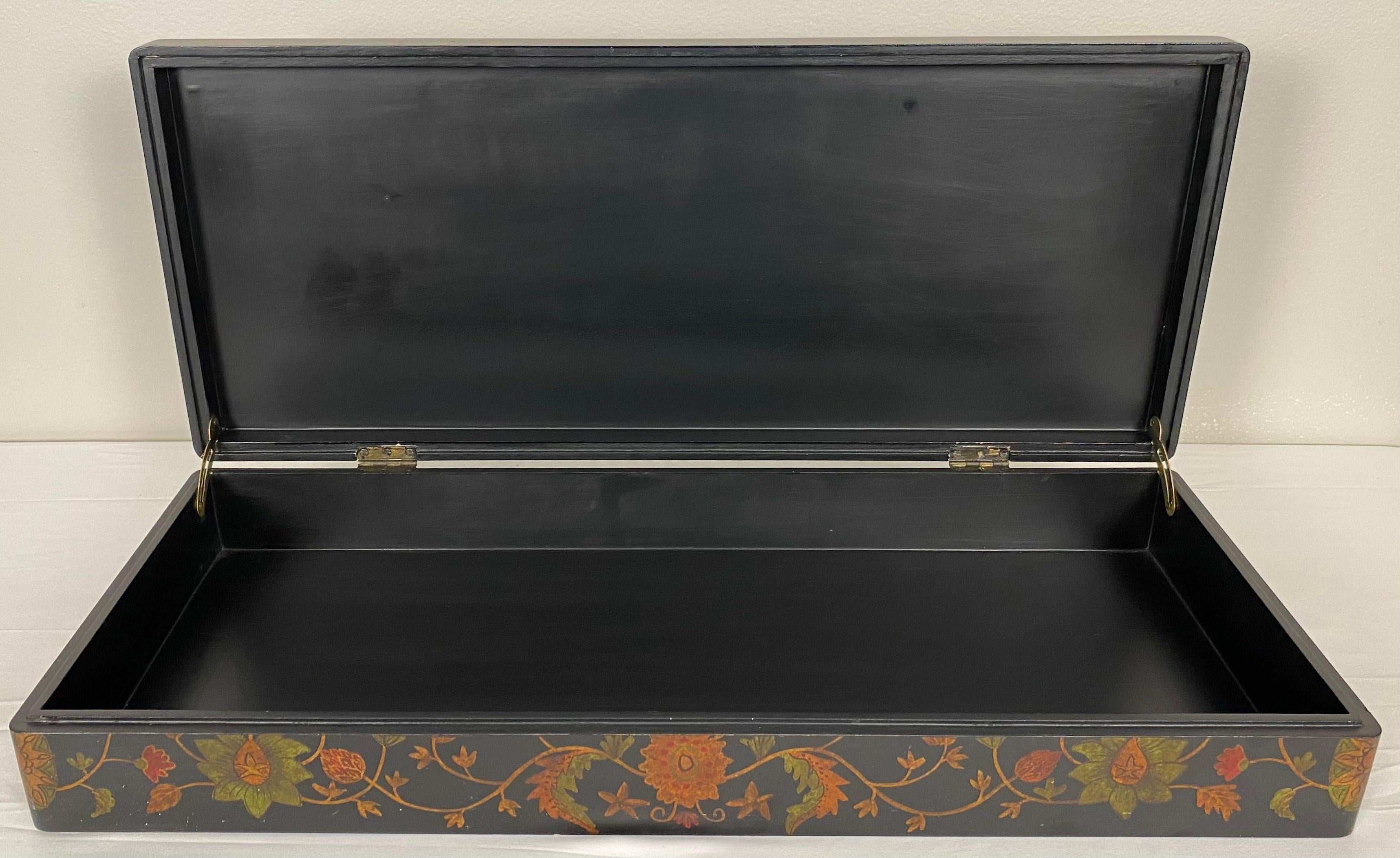 Very good quality vintage jewelry box. 
Hand painted. 

Measures: 3 3/4