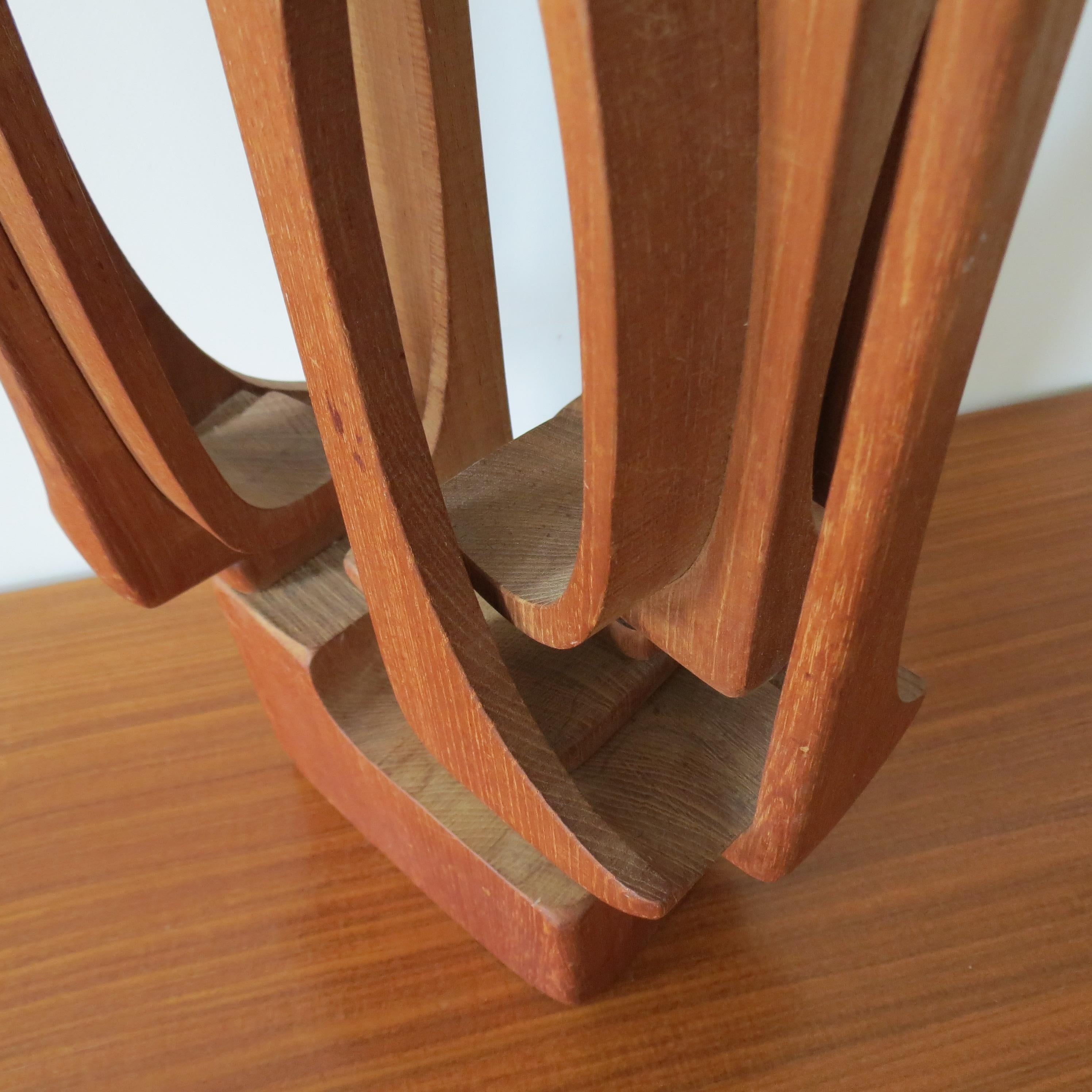 Large Hand Produced Brian Willsher Teak Sculpture 1979 7