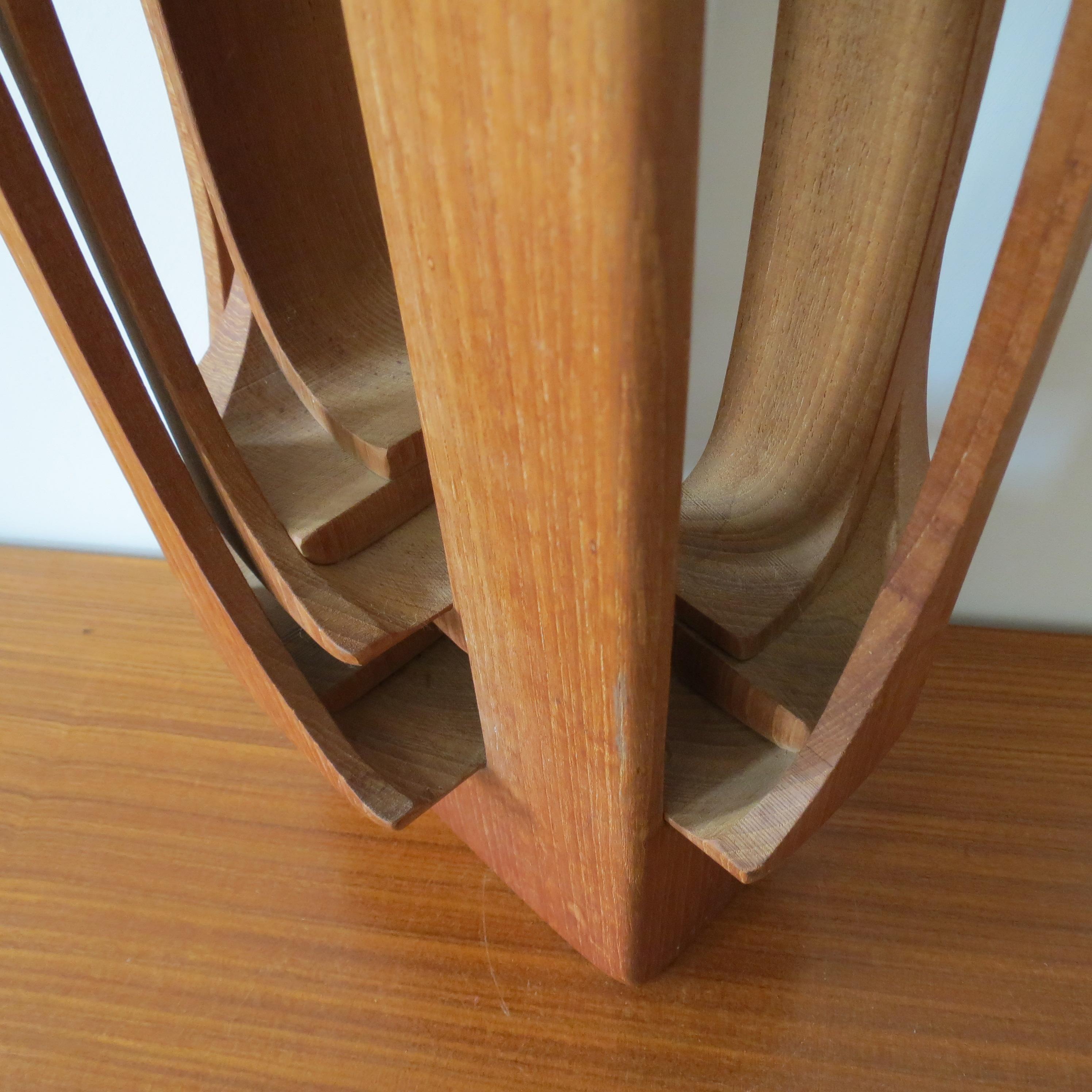 Large Hand Produced Brian Willsher Teak Sculpture 1979 10