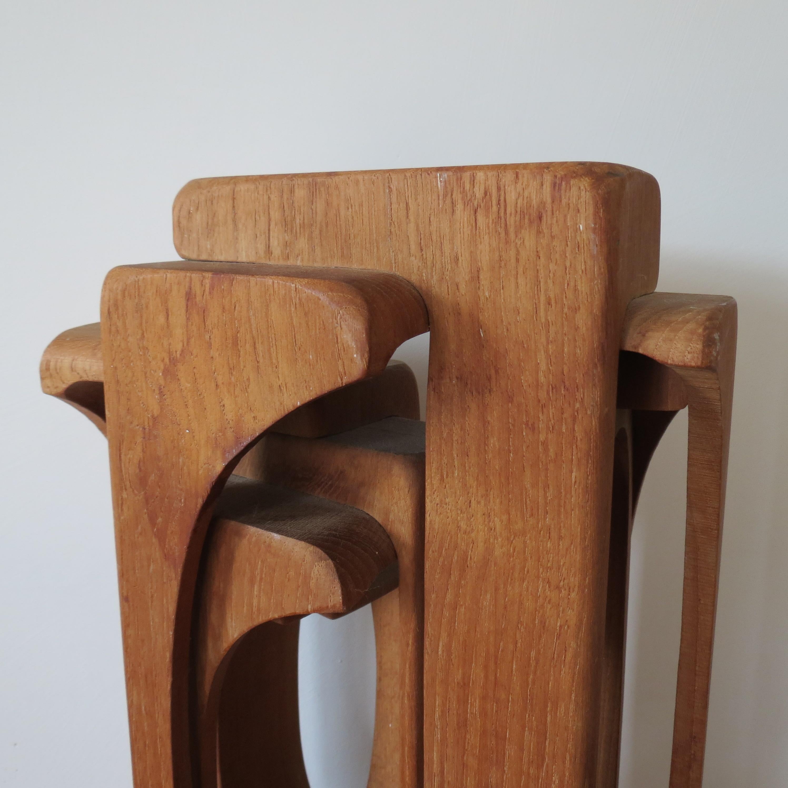 Large Hand Produced Brian Willsher Teak Sculpture 1979 11