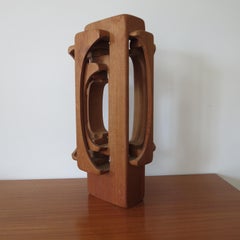 Large Hand Produced Brian Willsher Teak Sculpture 1979