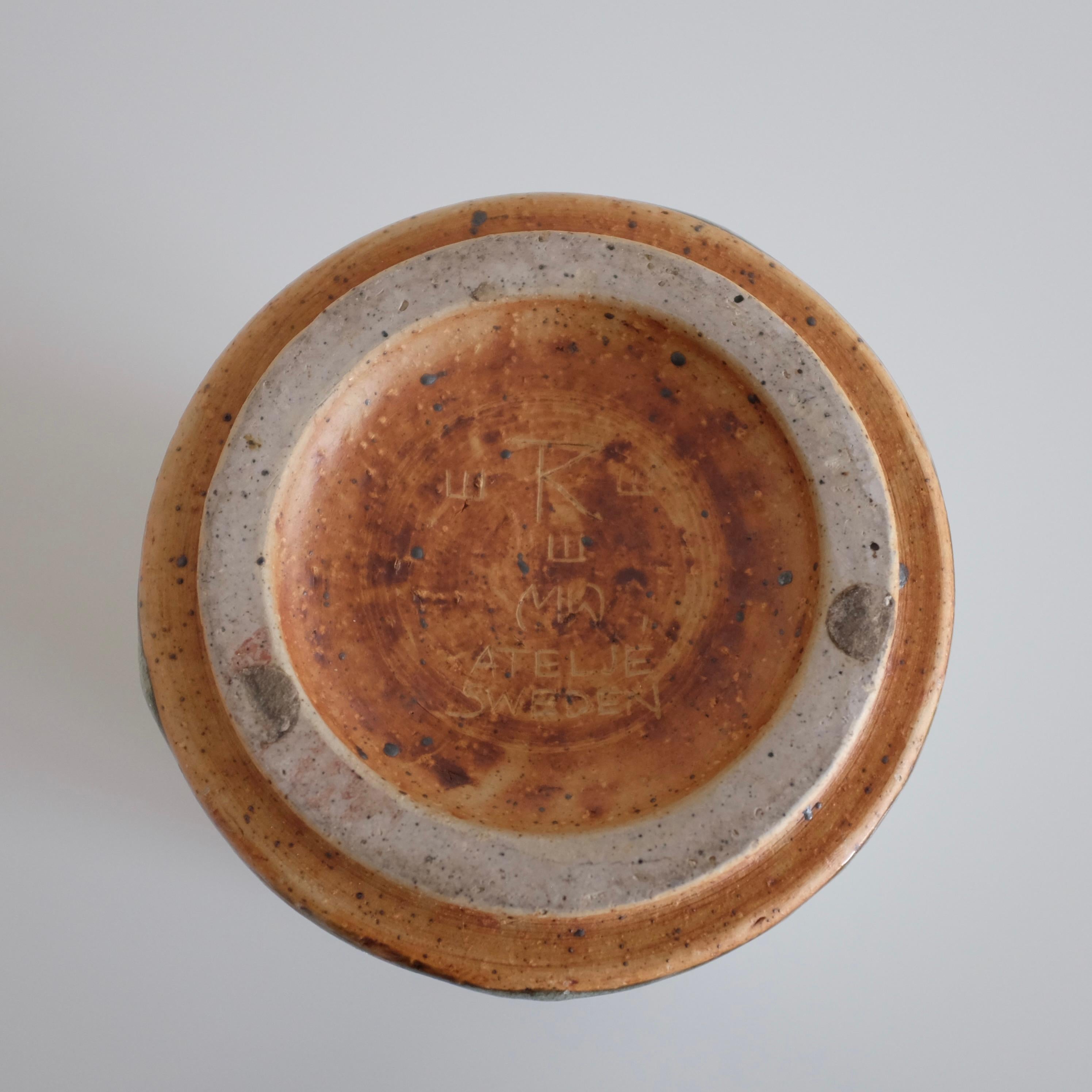 Metà XX secolo Vaso grande fatto a mano di Marianne Westman in vendita