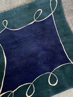 Grand tapis touffeté à la main par Tisca Suisse, années 1990