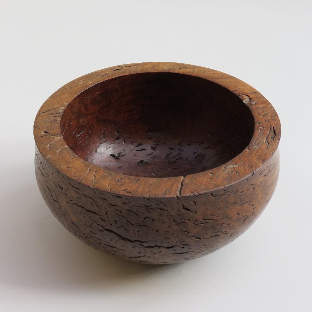 Large Hand Turned Jarrah Wood Decorative Bowl 1980s For Sale 10