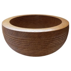 Large Hand turned Oak Decorative Bowl