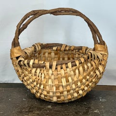 Large Hand Woven Gathering Basket by Alvin Wood (1923 - 2005)
