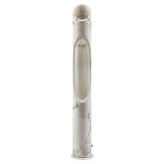 Große handgefertigte Bianco Arabescato Marmor Armonia Lampe L von Jacopo Simonetti