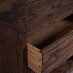 Large Handcrafted Black Walnut Nightstand by SUM Furniture