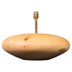 Large Handcrafted English Ash Lamp