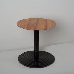 Large Handcrafted English Elm & Ebonised Ash Side Table