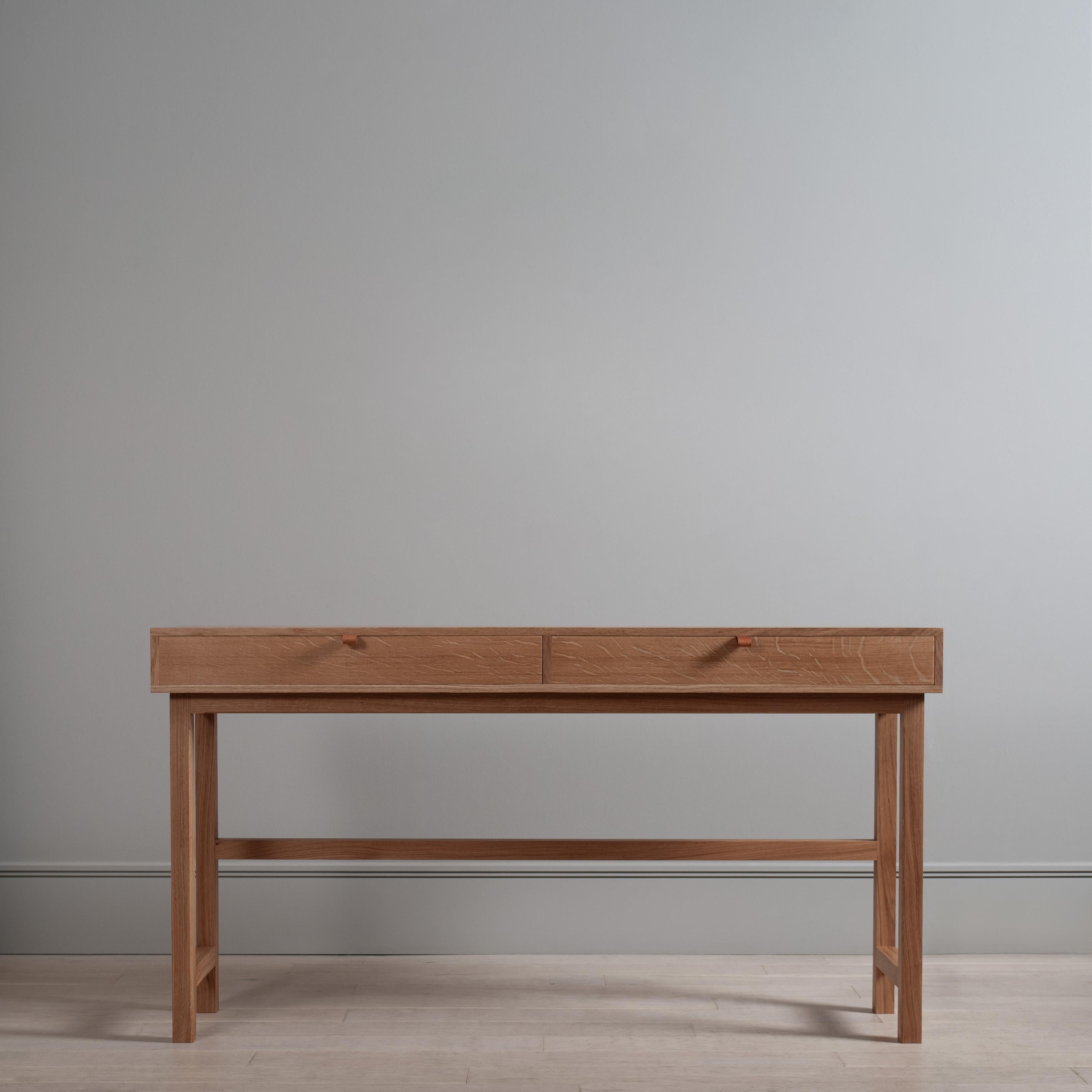 large oak console table