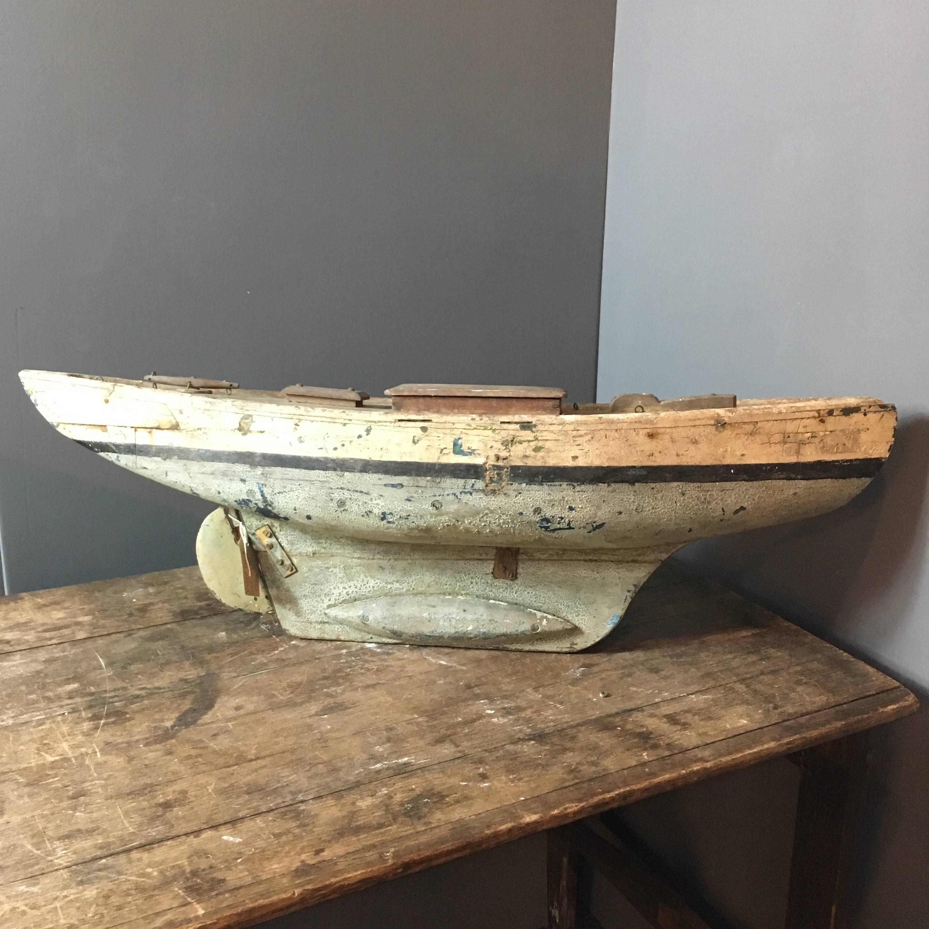 Large Handcrafted French Pond Yacht 5