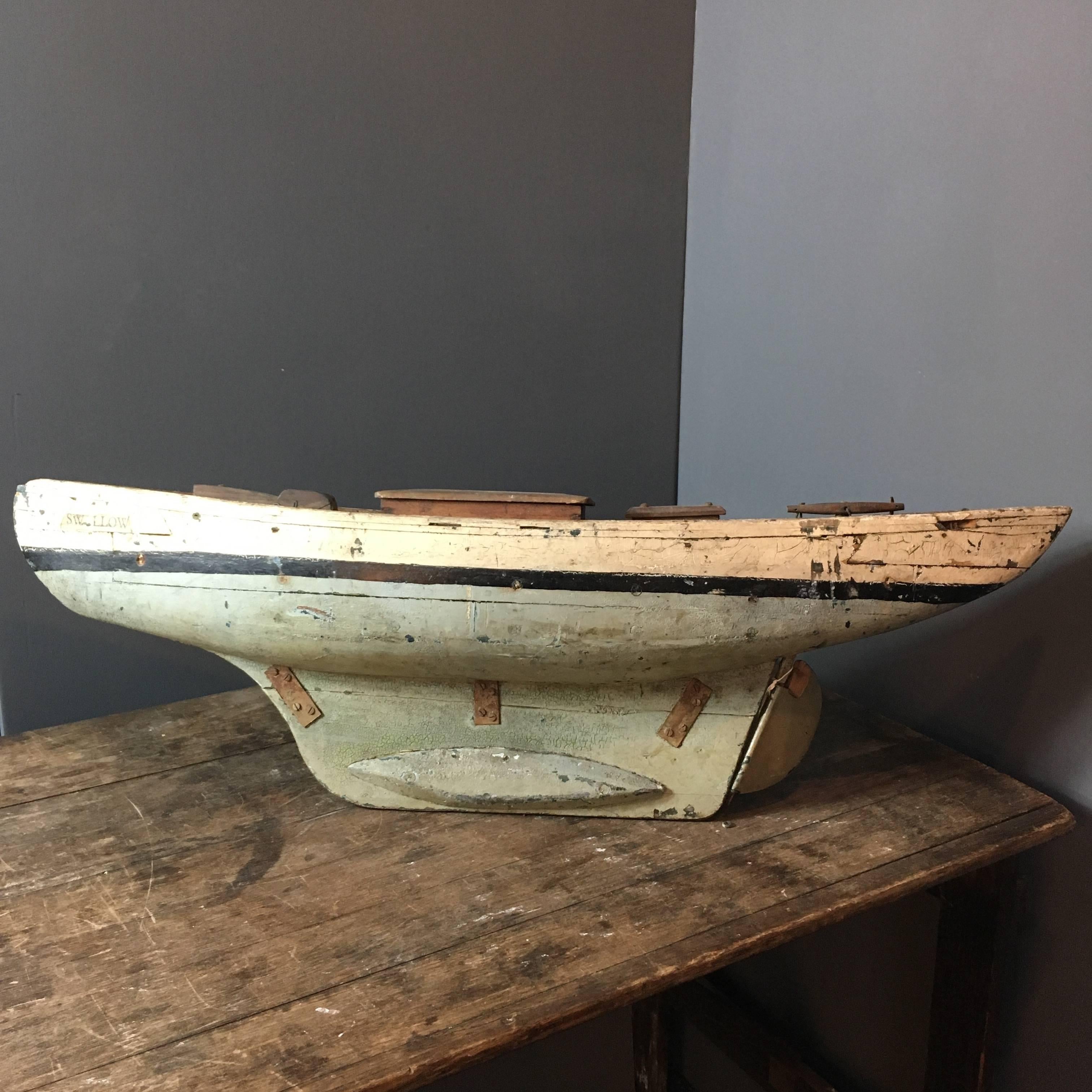 Large Handcrafted French Pond Yacht 1