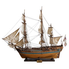 Large Handcrafted HMS Bounty Wooden Ship Model by Sergal / Mantua, 1/