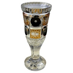 Large Handcrafted Murano Glass Goblet, Italy, 1980s