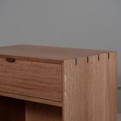Large Handcrafted Nightstand by SUM Furniture, Oak & Walnut Design