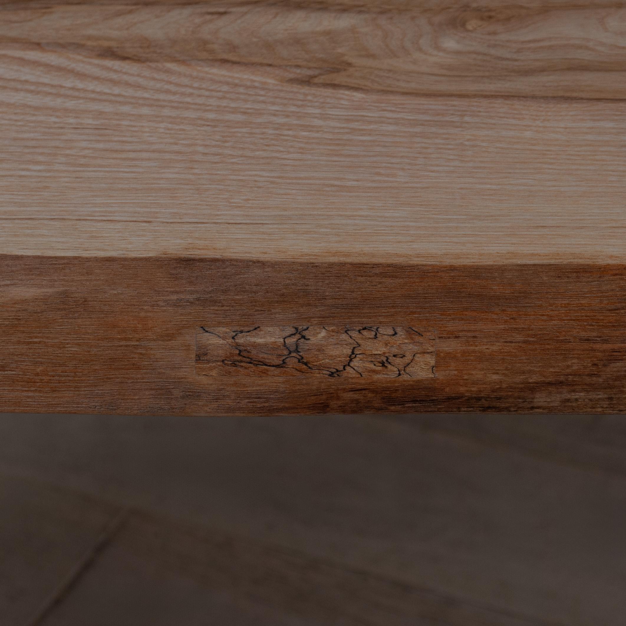 Large Handcrafted Olive Ash Bench For Sale 3
