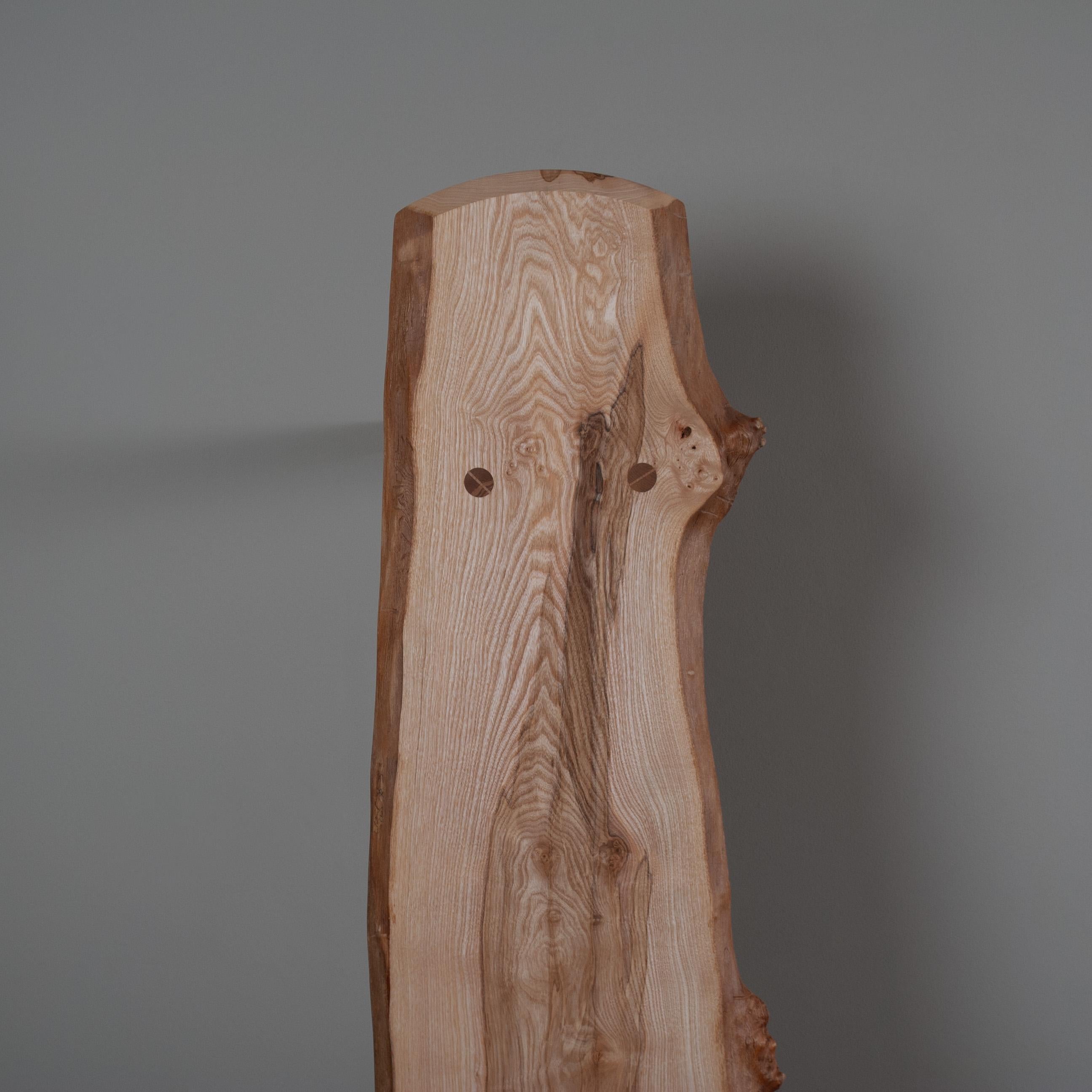English Large Handcrafted Olive Ash Bench For Sale