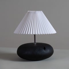 Large Handcrafted Scorched Yakisugi Lamp