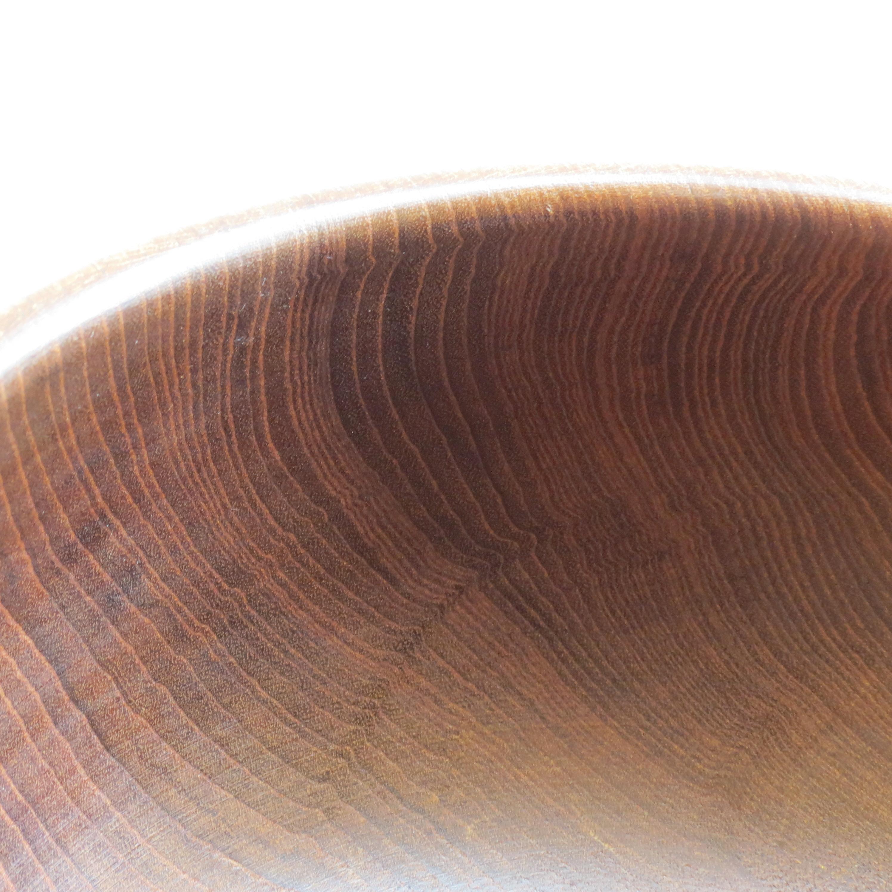 20th Century Large Handcrafted Teak Wooden Bowl by Galatix, England, 1970s