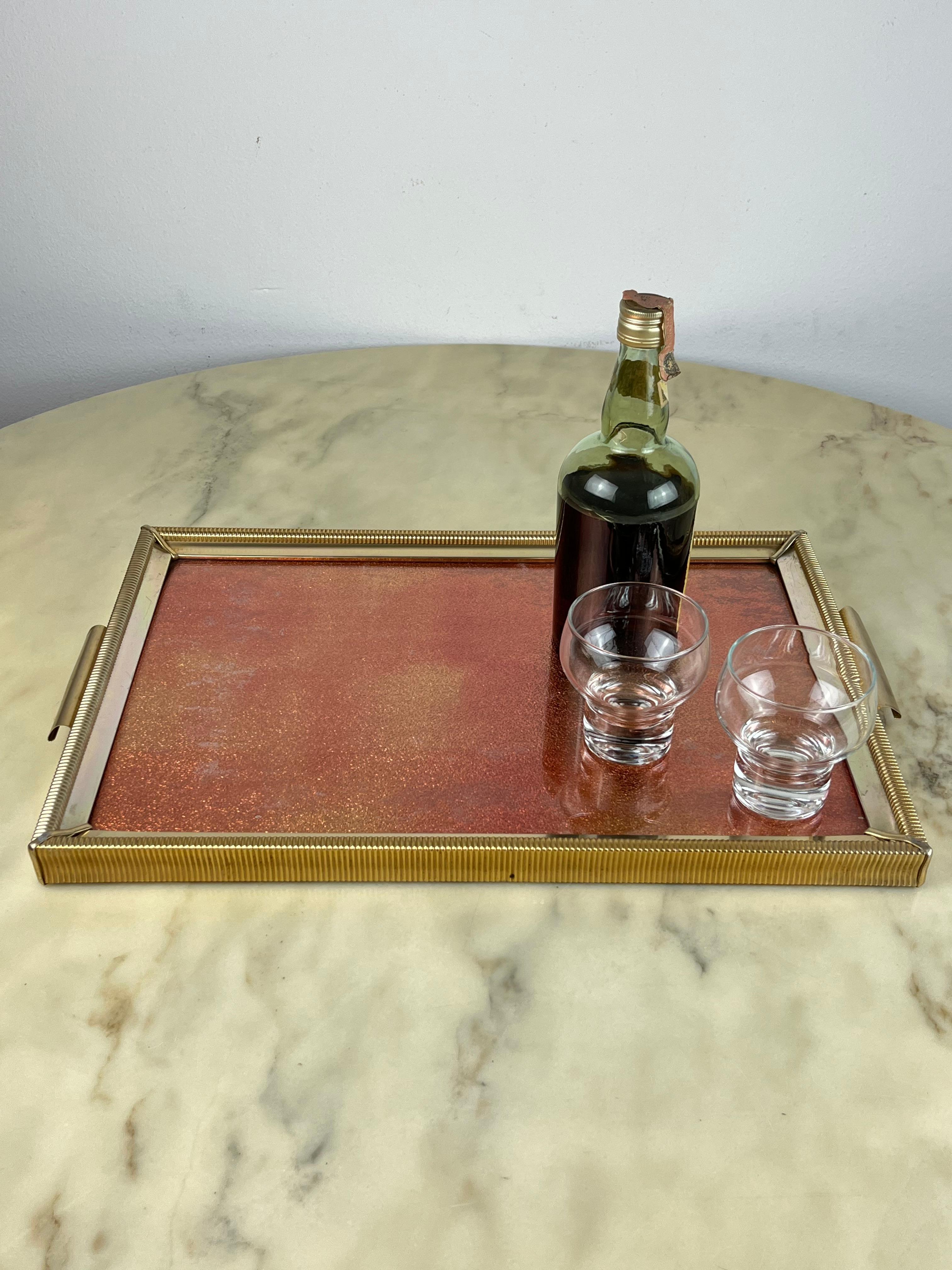 Italian Large Handcrafted Tray, Italy, 1950s For Sale