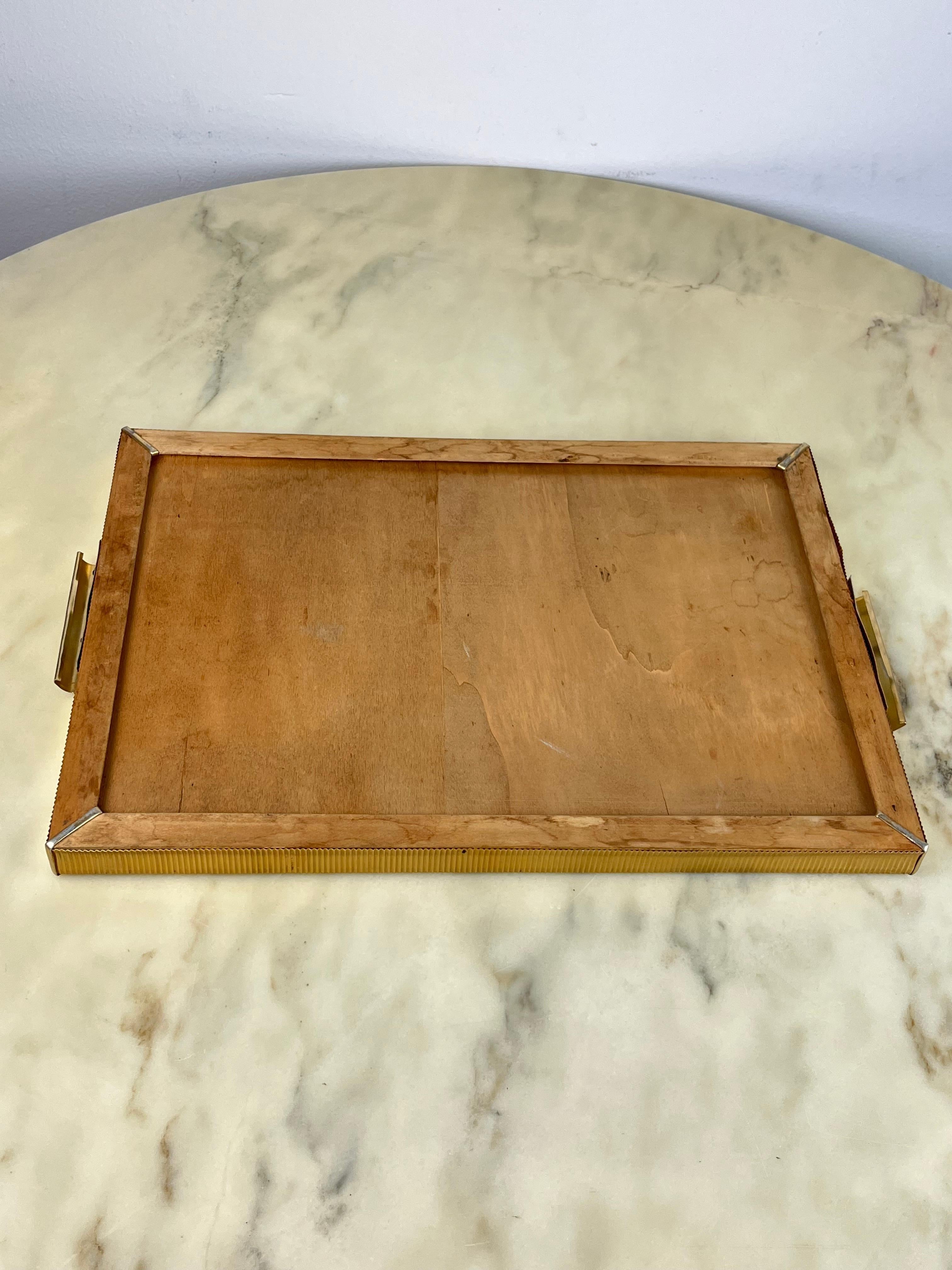Other Large Handcrafted Tray, Italy, 1950s For Sale