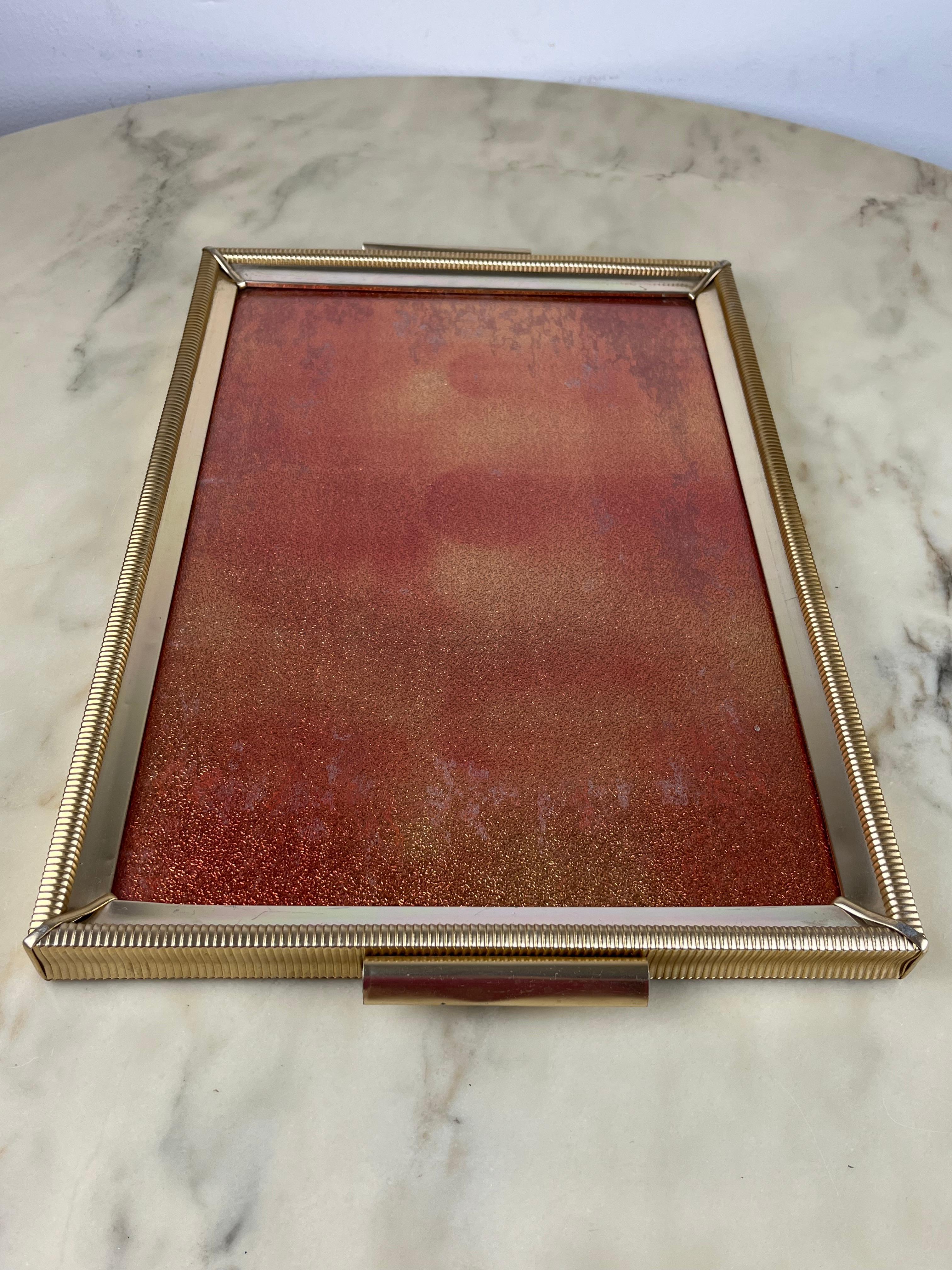 Large Handcrafted Tray, Italy, 1950s For Sale 1