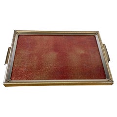 Retro Large Handcrafted Tray, Italy, 1950s