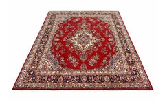 Large Handmade Carpet Traditional Red Wool Oriental Rug