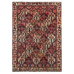 Retro Large Handmade Carpet Traditional Red Wool Rug Oriental All Over