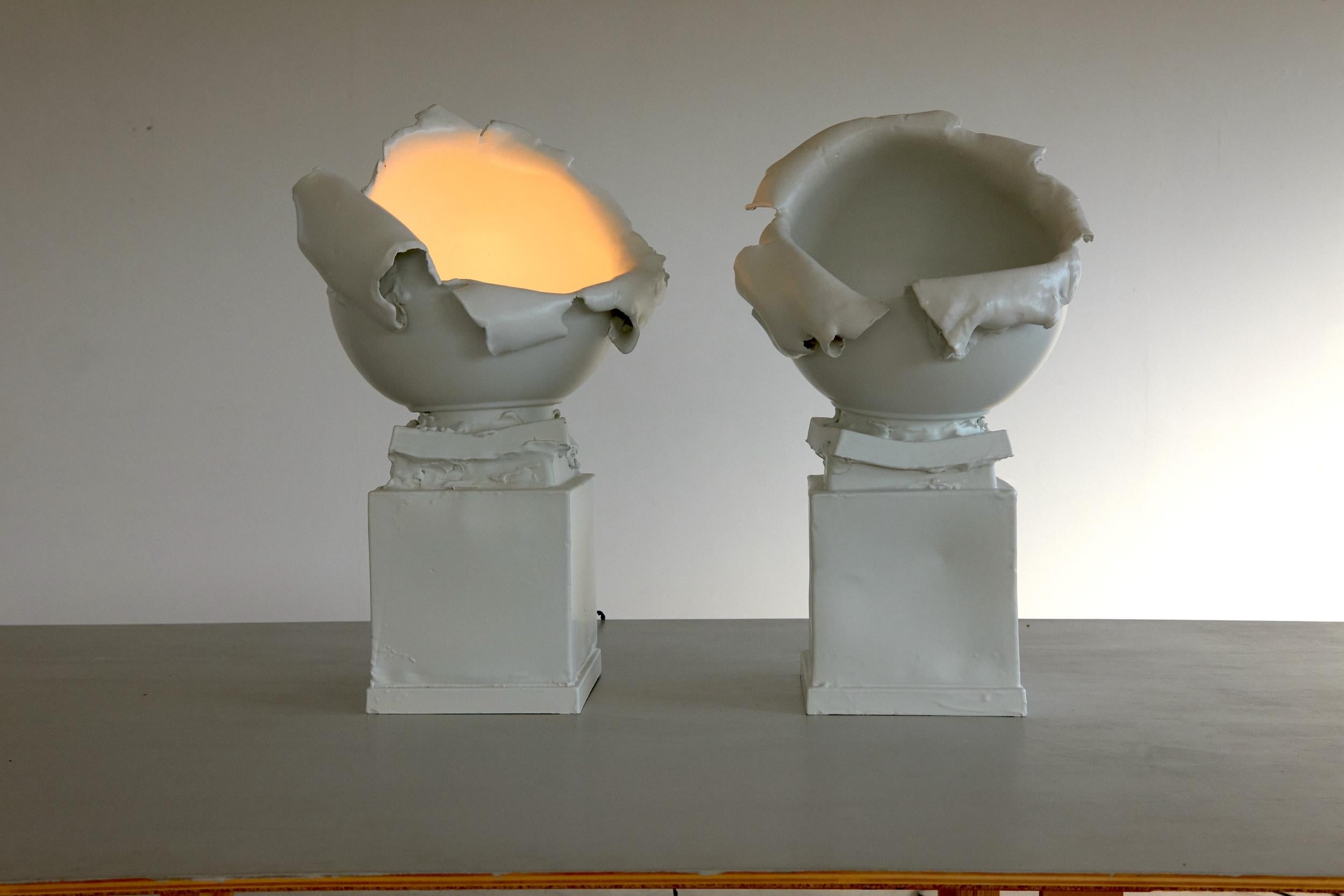 Post Modern, Brutalist, Deconstructivist, Sculptural Lamp. Made in Italy In New Condition For Sale In New York, NY