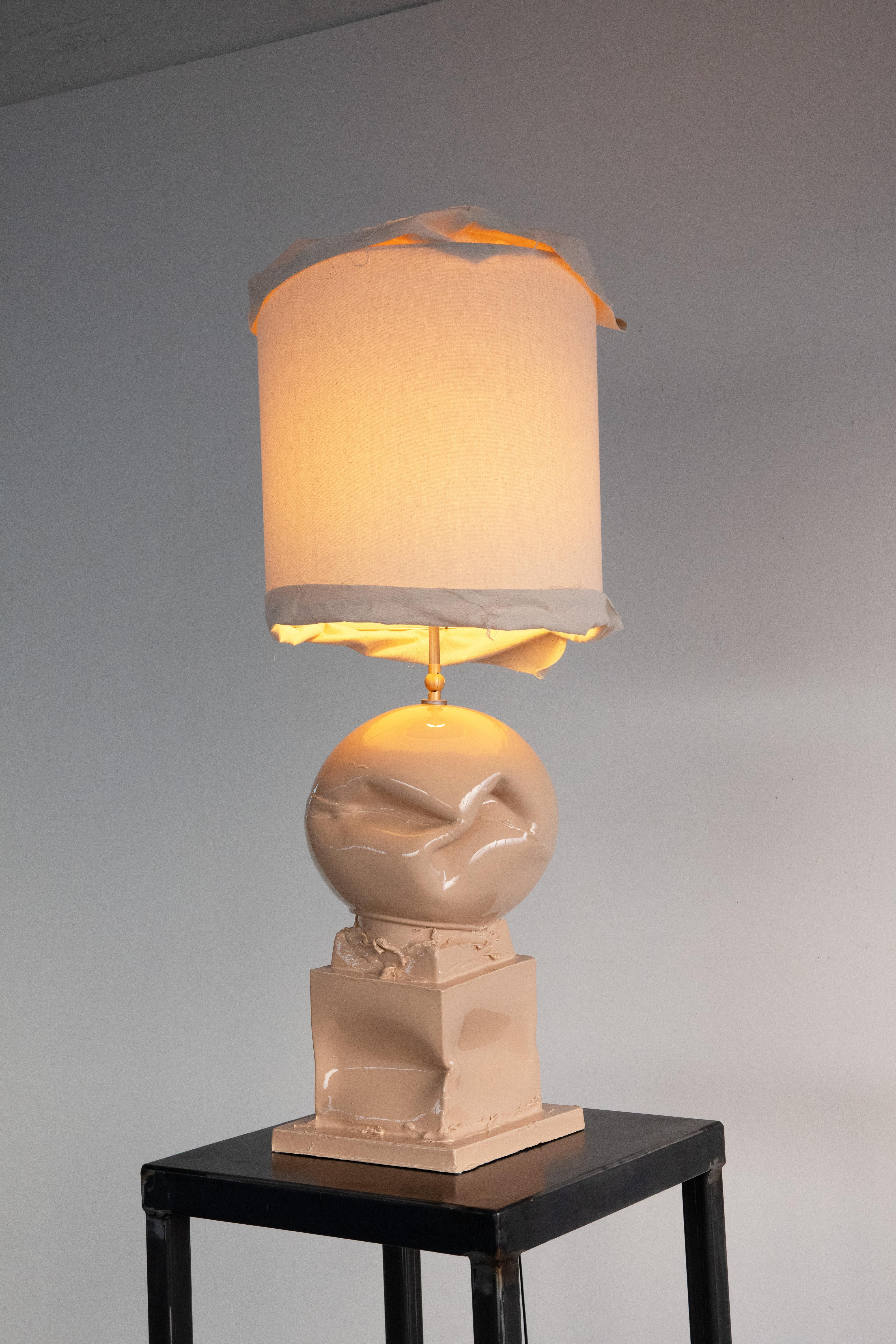 Post Modern, Brutalist, Deconstructivist, Sculptural Lamp. Made in Italy For Sale 1